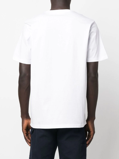 Shop Carhartt Logo-print Cotton T-shirt In Weiss