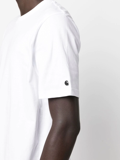 Carhartt Logo-print Cotton T-shirt In Weiss