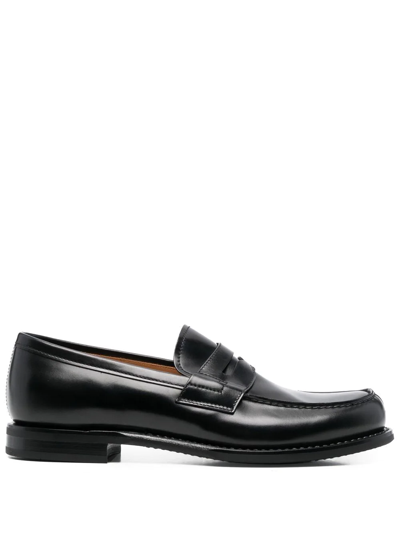 Shop Church's Leather Penny Loafers In Black