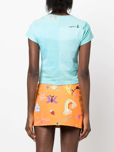 Collina Strada Ang3l Cotton Graphic Tee In Blau
