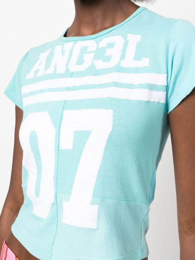 Collina Strada Ang3l Cotton Graphic Tee In Blau
