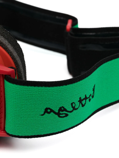 Shop Bottega Veneta Mirror Lenses Ski Goggles In Rot