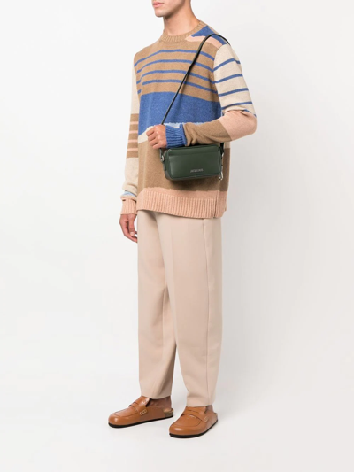 JACQUEMUS LE BANETO LEATHER SHOULDER BAG 