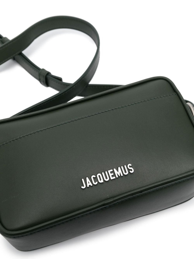 JACQUEMUS LE BANETO LEATHER SHOULDER BAG 