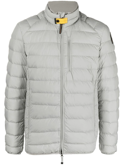 Shop Parajumpers Ugo Feather-down Padded Jacket In Grau