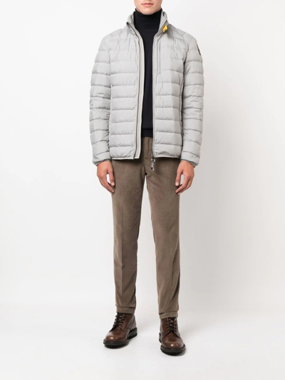Shop Parajumpers Ugo Feather-down Padded Jacket In Grau