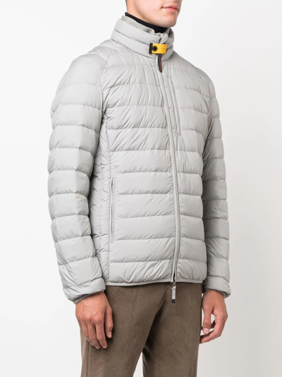 Shop Parajumpers Ugo Feather-down Padded Jacket In Grau