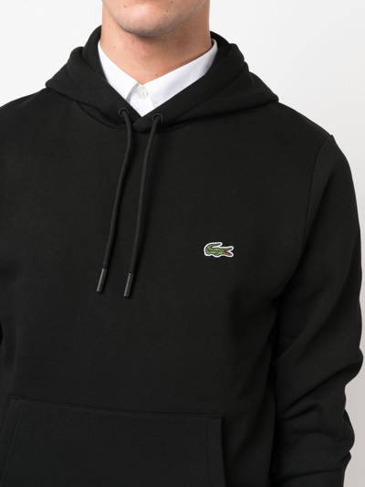 Lacoste Big Croco Hoodie In Schwarz