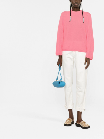 Forte Forte Ribbed Raglan-sleeve Jumper In Rosa