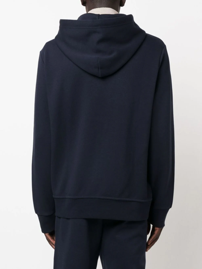 Polo Ralph Lauren Mens  Long-sleeved Double-knit Relaxed-fit Jersey Hoody In Blue