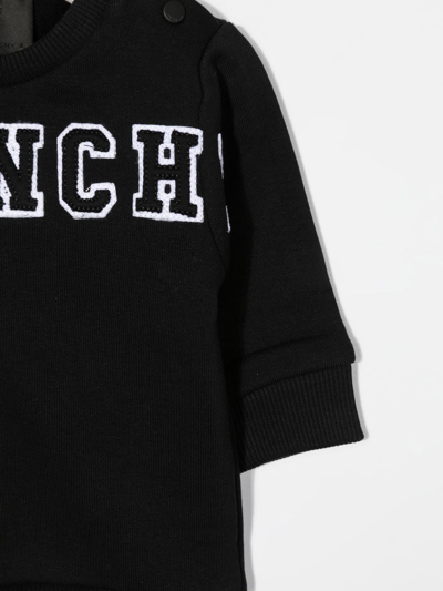 Shop Givenchy Logo-patch Cotton Sweatshirt In Schwarz