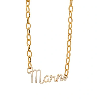 Shop Marni Necklace In Natural