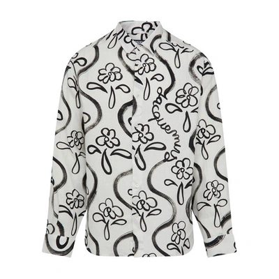 Jacquemus La Chemise Simon Floral-pattern Relaxed-Fit Linen Shirt Multicolor