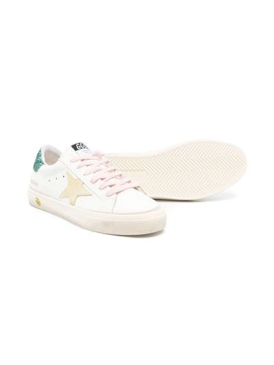 Shop Golden Goose Uni May Low-top Sneakers In White