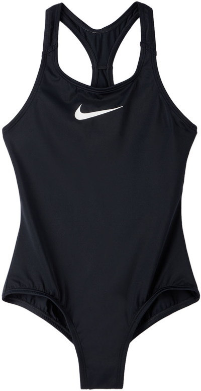 Shop Nike Kids Black Essential One-piece Swimsuit In 001 Black