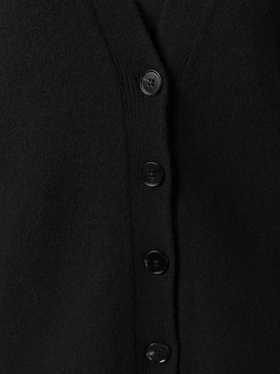Jil Sander Wool Cardigan In Black
