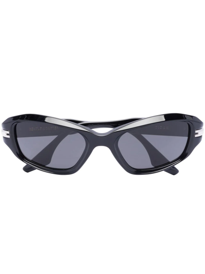 Shop Gentle Monster Tidan 01 Sunglasses In Black