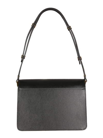 Shop Marni Trunk Shoulder Bag In Nero