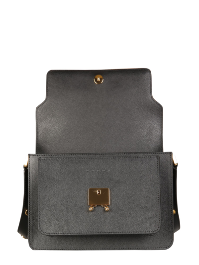 Shop Marni Trunk Shoulder Bag In Nero