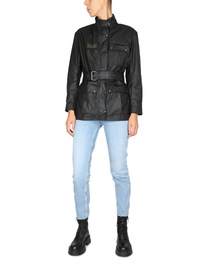 Shop Belstaff Trialmaster Heirloom Jacket In Nero