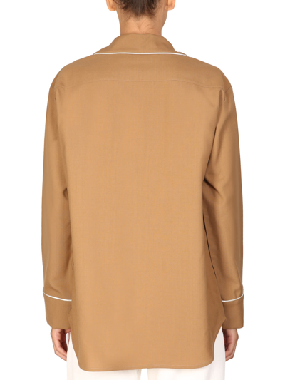 Marni Cool Wool Shirt-jacket In Beige | ModeSens