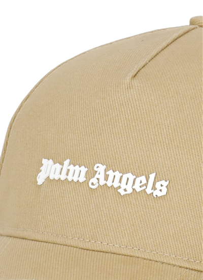 Shop Palm Angels Classic Baseball Cap In Sand White
