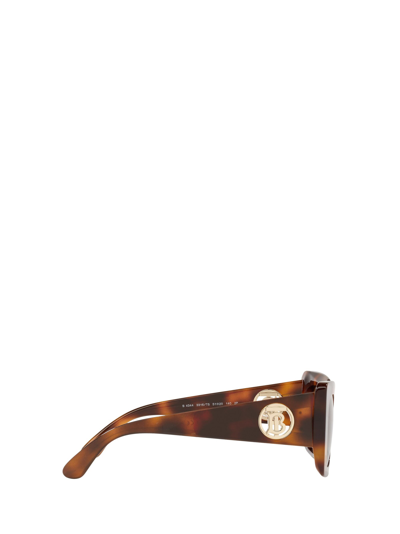 Shop Burberry Eyewear Be4344 Light Havana Sunglasses