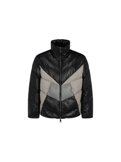Shop Neil Barrett Jacket In Greys/black