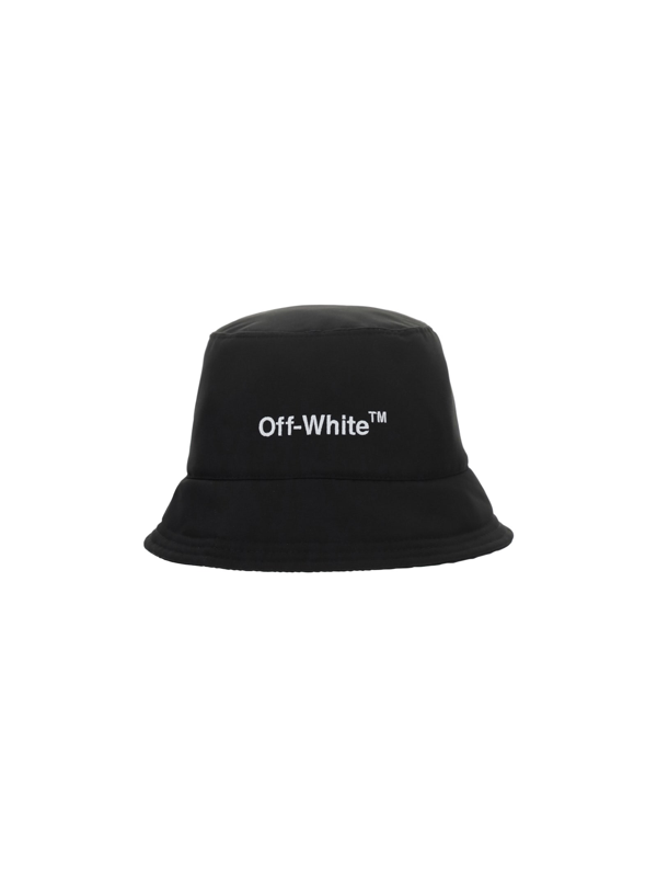 OFF-WHITE Helvetica Bucket Hat Black/White