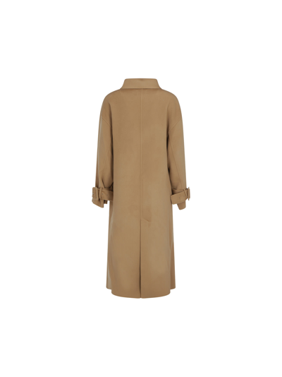 Loulou Studio Boras Oversized Double-breasted Wool And Cashmere-blend Coat In Beige