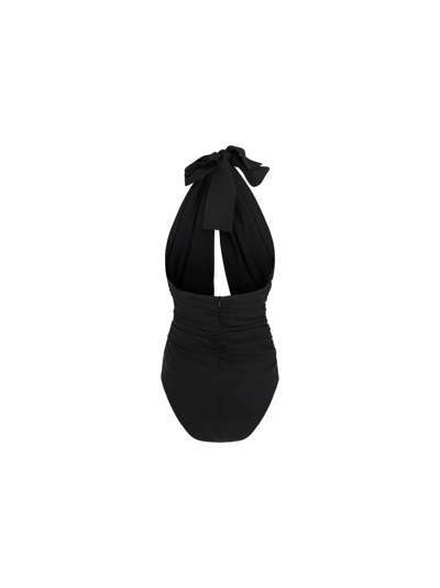 Shop Magda Butrym Bodysuit In Black