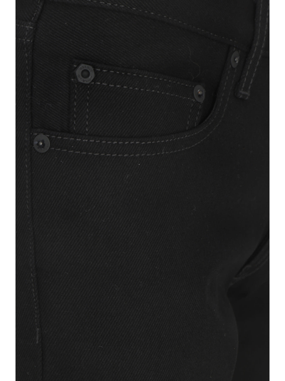 Off-white Jeans In Black Cotton In Black/white
