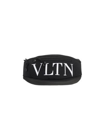 Shop Valentino Garavani Belt Bag In Nero/bianco