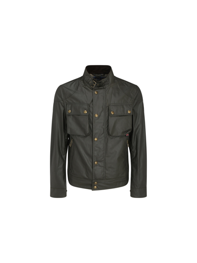 Shop Belstaff Racemaster Jacket In Faded Olive