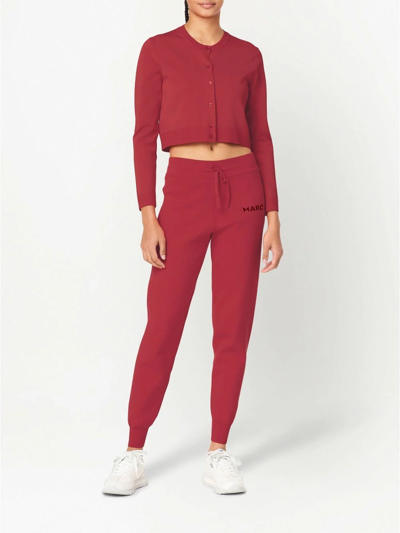 Shop Marc Jacobs The Sweatpants Knitted Track Pants In Red