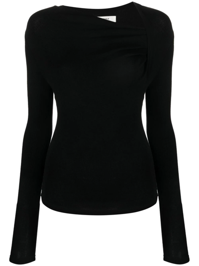 Isabel Marant Étoile Jeneth Knitted Top In Black