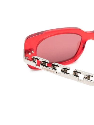 Shop Ambush A-chain Tinted Sunglasses In Silver