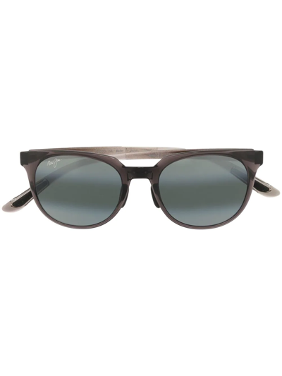 Shop Maui Jim Round-frame Tinted Sunglasses In Brown