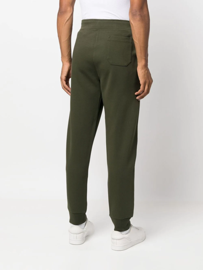 Shop Polo Ralph Lauren Logo-embroidered Joggers In Green