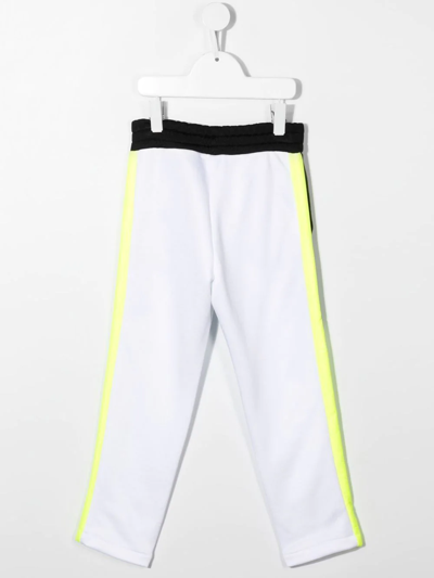 Shop Balmain Straight-leg Trousers In White