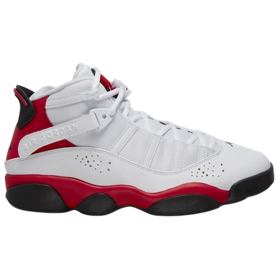 Shop Jordan Mens  6 Rings In White/black/red