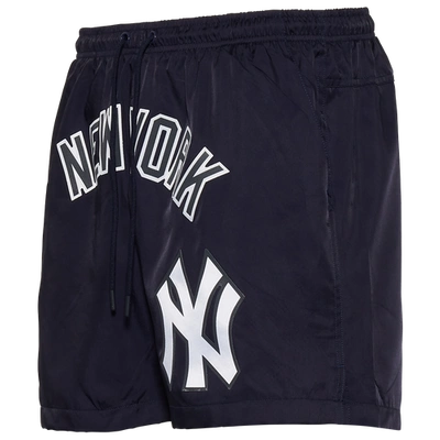 Pro Standard Men's New York Yankees Pinstripe Woven Shorts - Navy