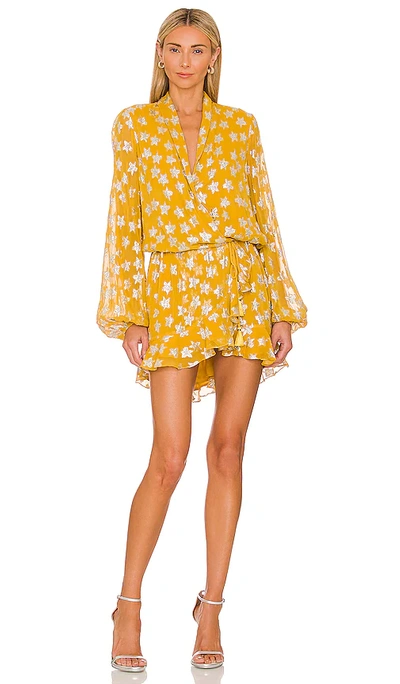 Shop Rococo Sand Vega Mini Dress In Yellow