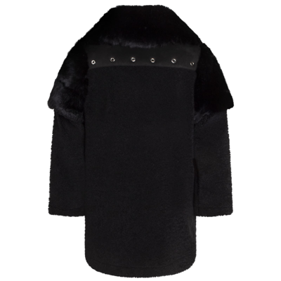 Shop Givenchy Coat With Faux Fur In Nera
