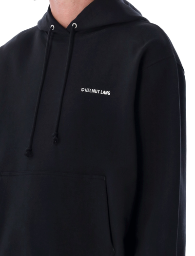 Shop Helmut Lang Silver Hoodie In Black