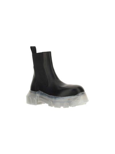 Shop Rick Owens Boots In Black/clear