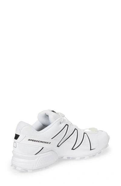 Shop Salomon Speedcross 3 Trail Running Shoe In White/ White/ Alloy