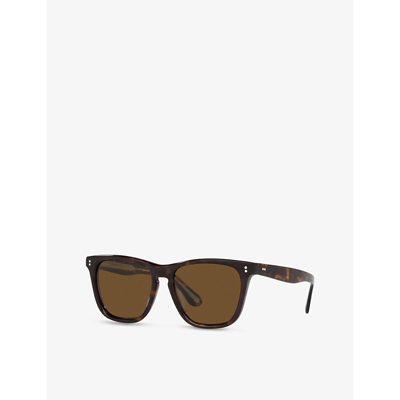 Oliver Peoples Ov5449su Lynes Sun Square-frame Acetate Sunglasses In Brown