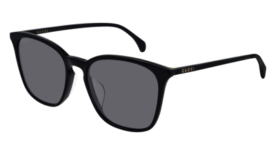 Shop Gucci Grey Square Mens Sunglasses Gg0547sk 001 55 In Black / Grey