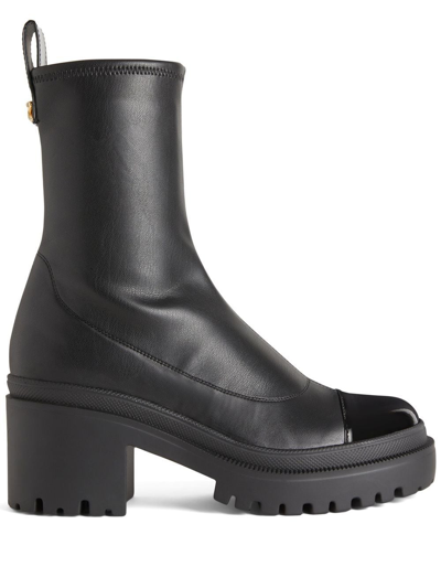 Shop Giuseppe Zanotti Vicentha Pull-on Ankle Boots In Black
